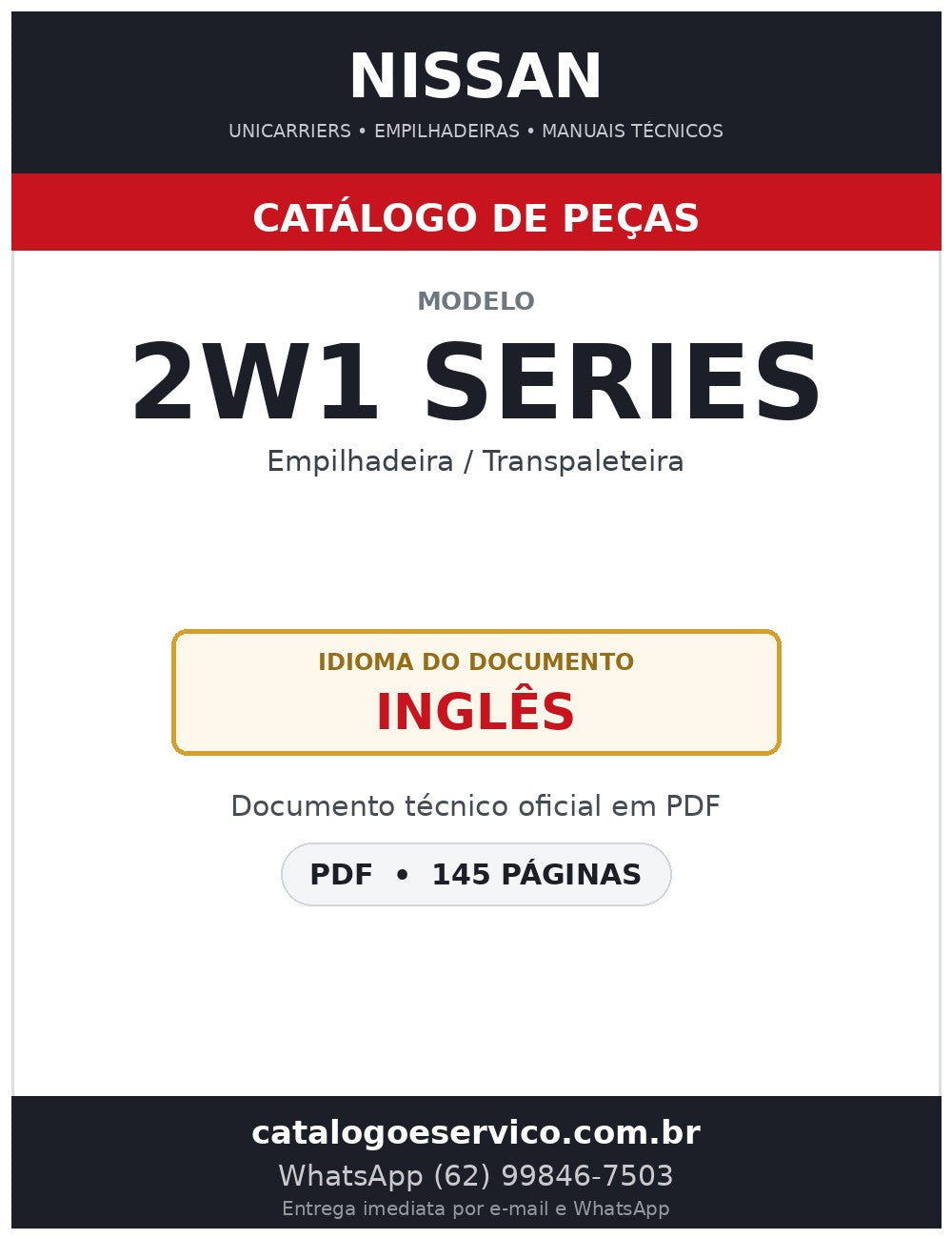 2W1 SERIES - Catálogo de Peças Nissan