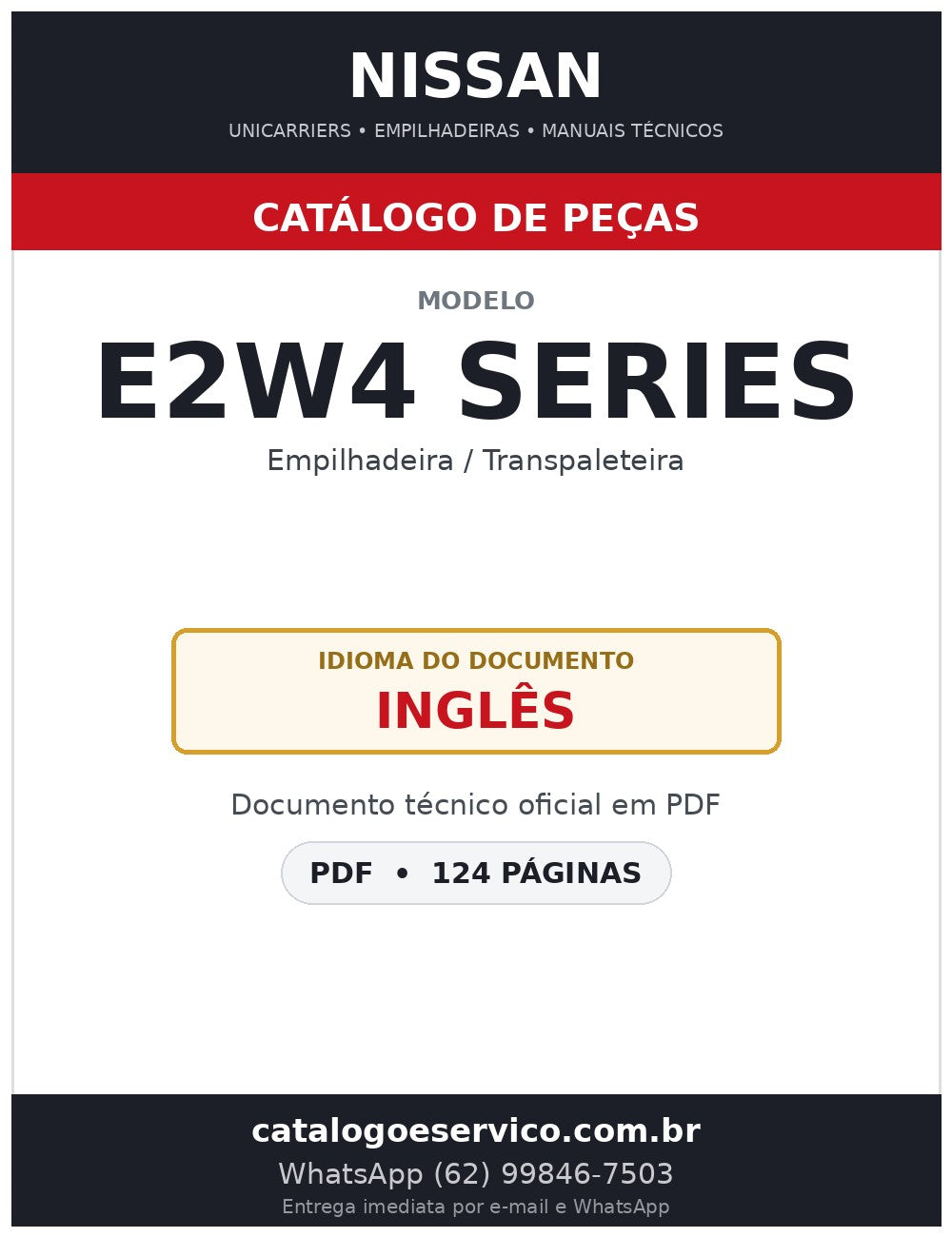 E2W4 SERIES - Catálogo de Peças Nissan