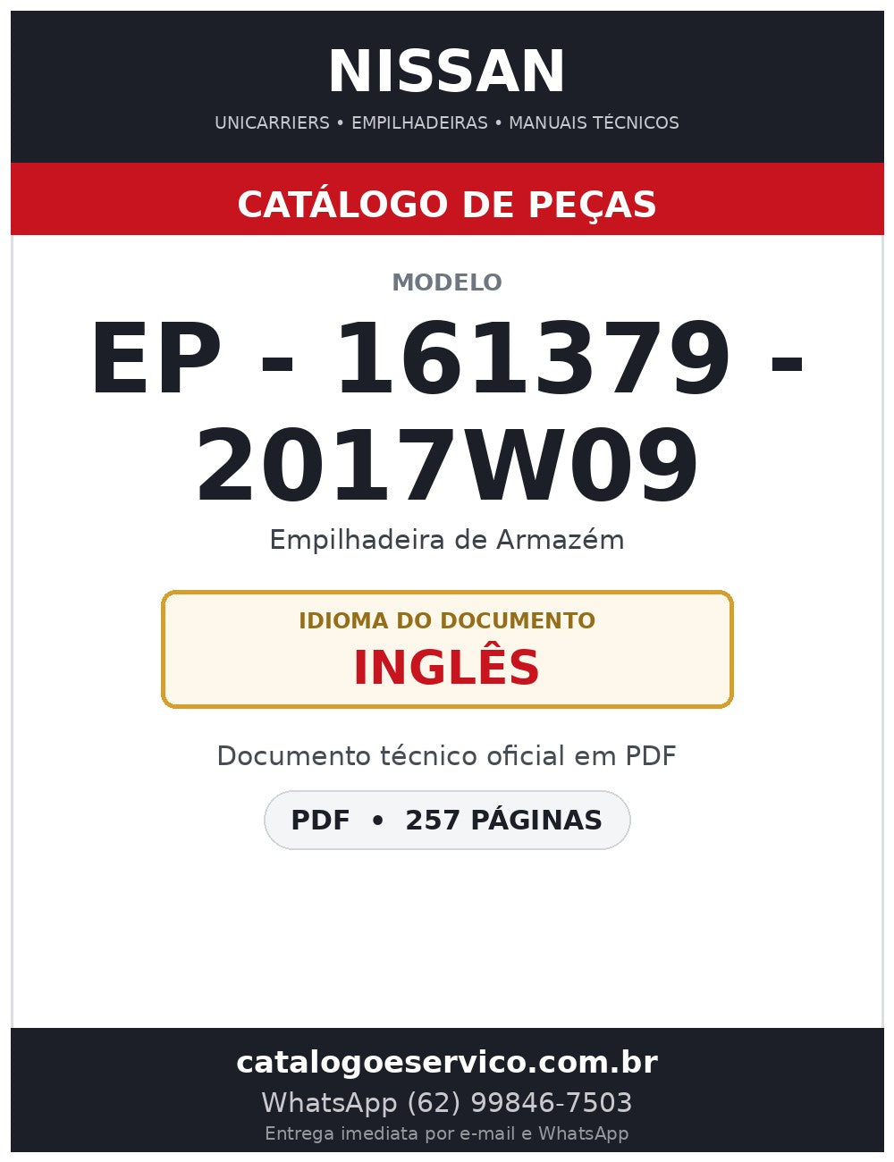 EP - 161379 - 2017w09 - Catálogo de Peças Nissan
