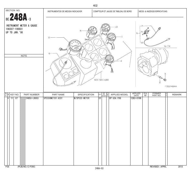FO5 SERIES - Catálogo de Peças Nissan