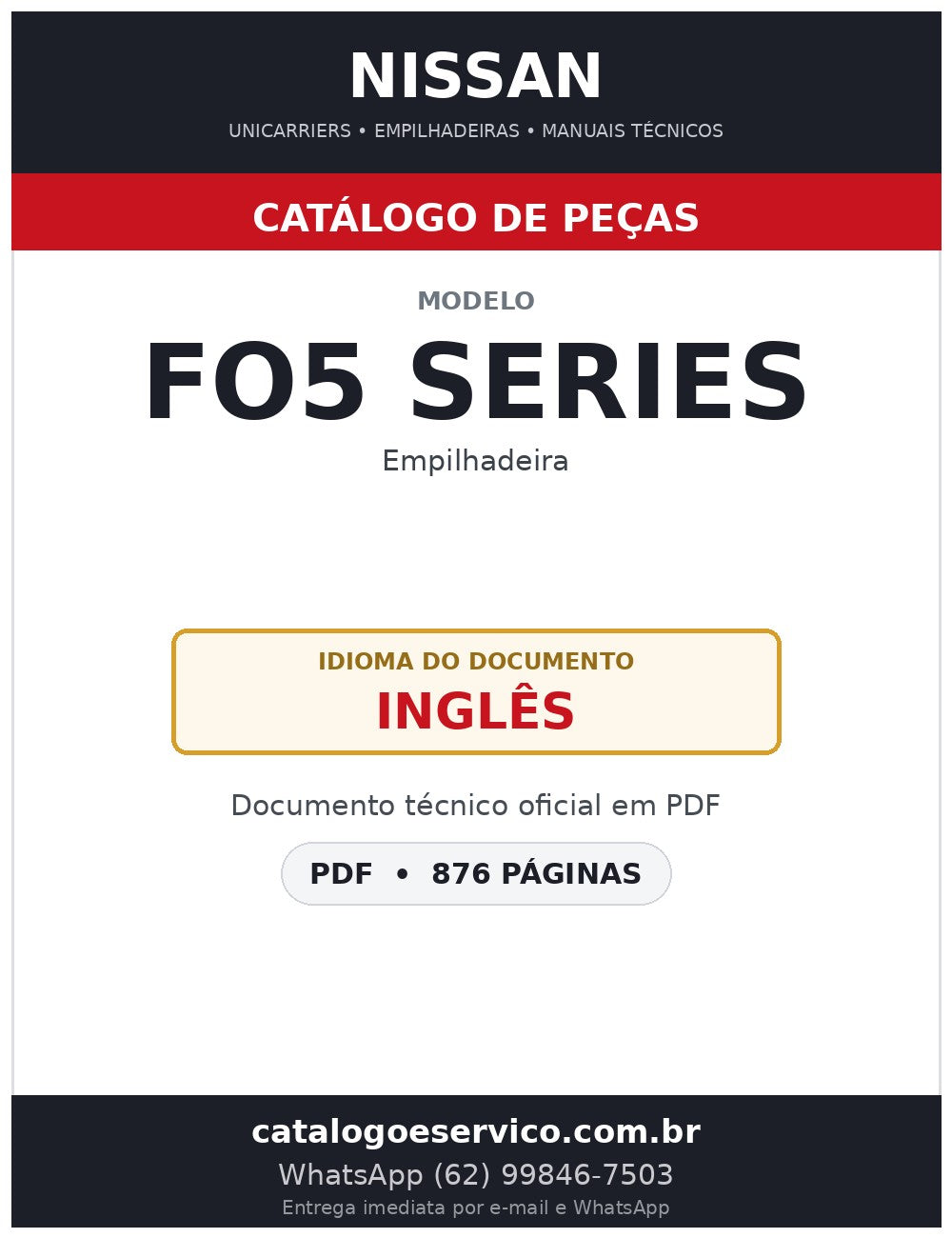FO5 SERIES - Catálogo de Peças Nissan
