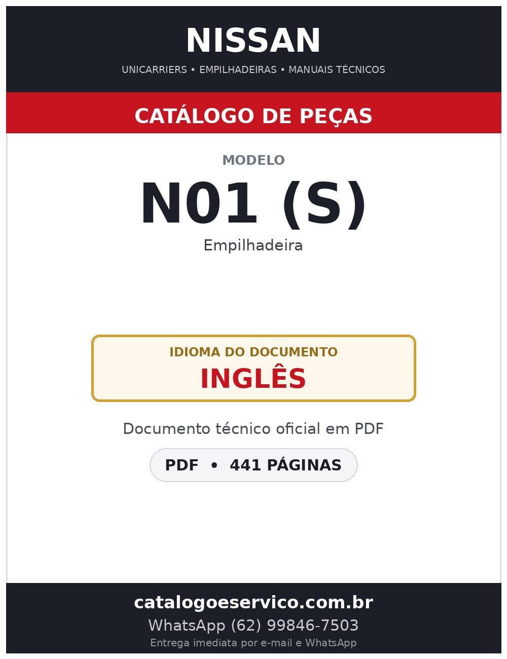 N01 (S) - Catálogo de Peças Nissan