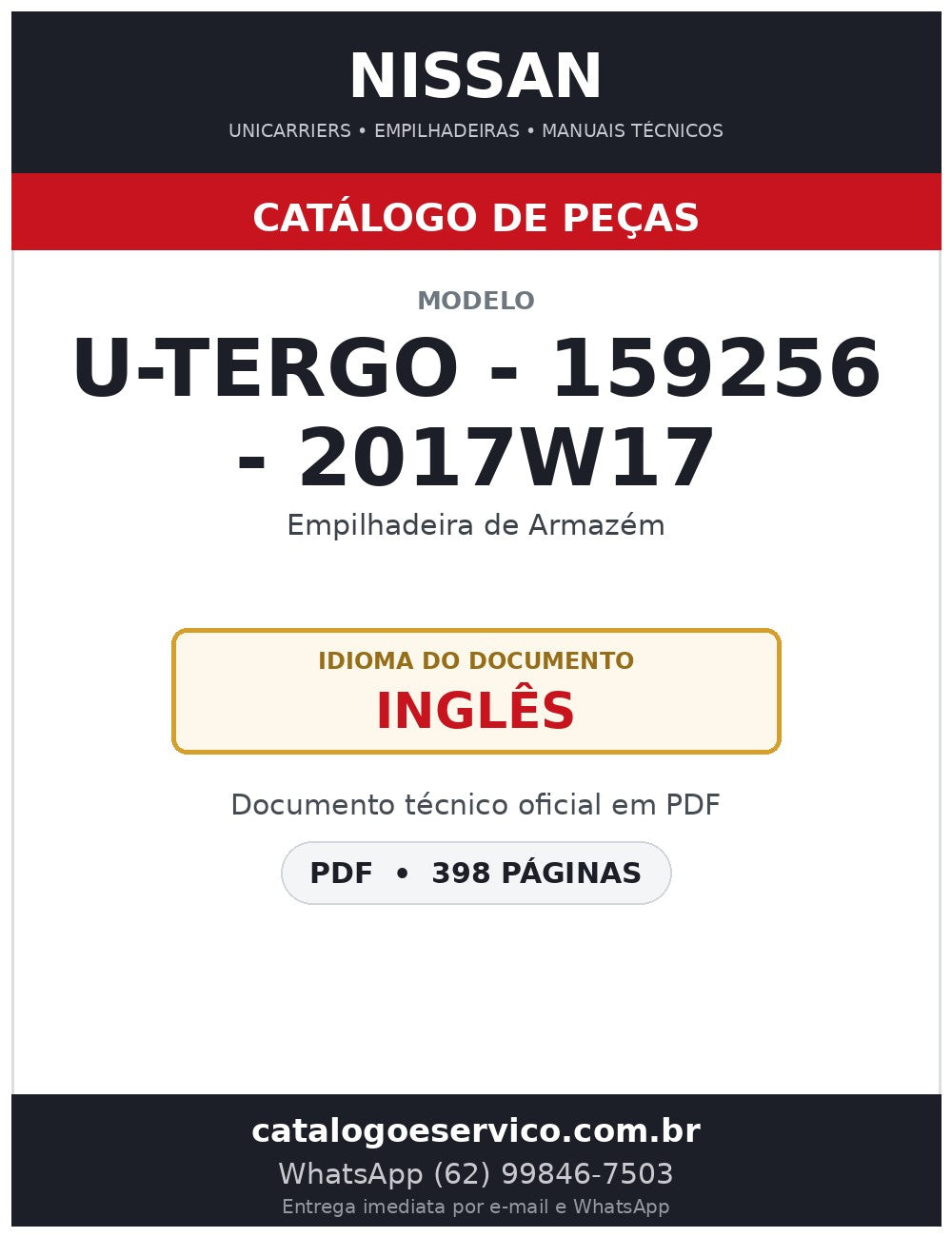 U-Tergo - 159256 - 2017w17 - Catálogo de Peças Nissan