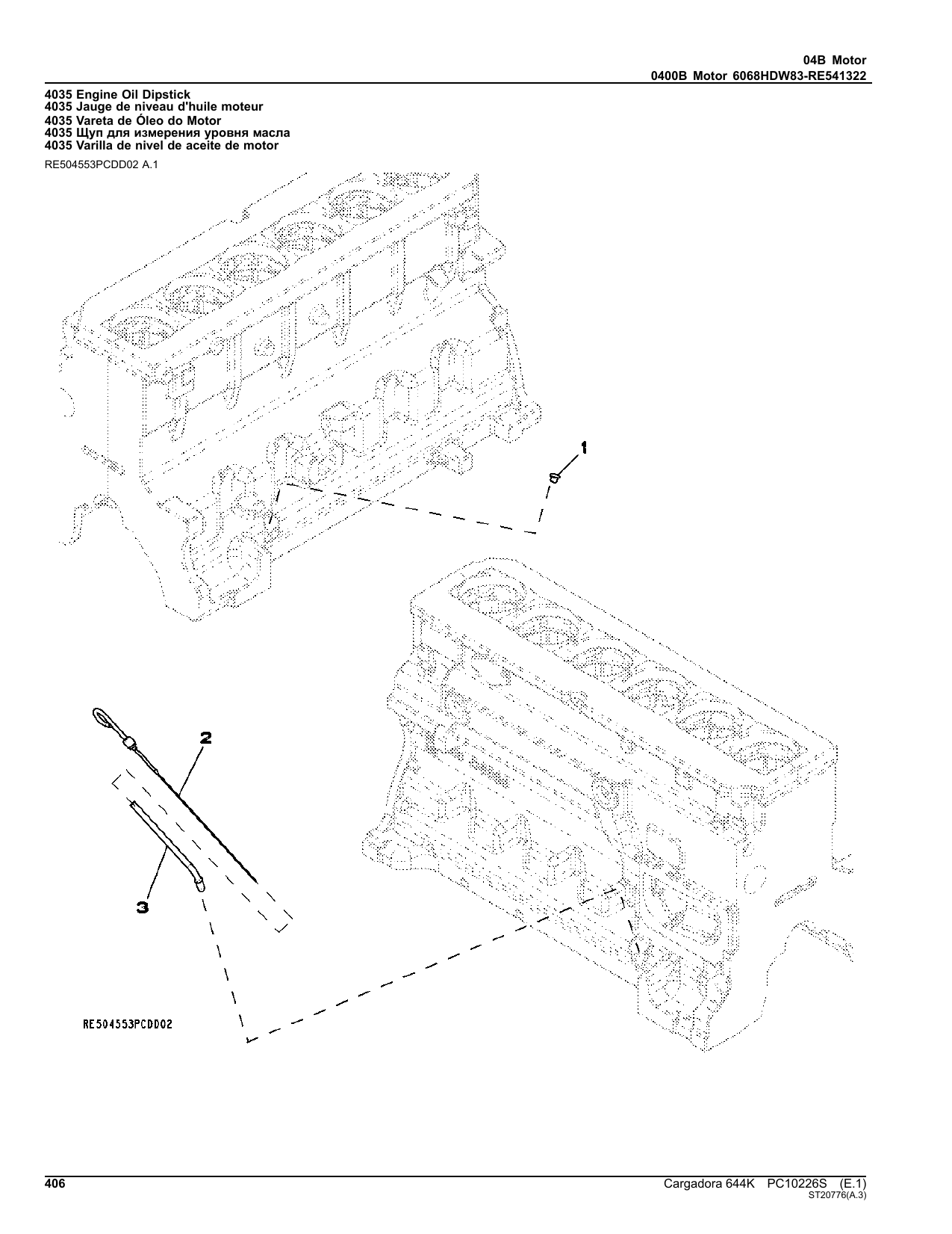 Catálogo de Peças Pá Carregadeira John Deere 644K