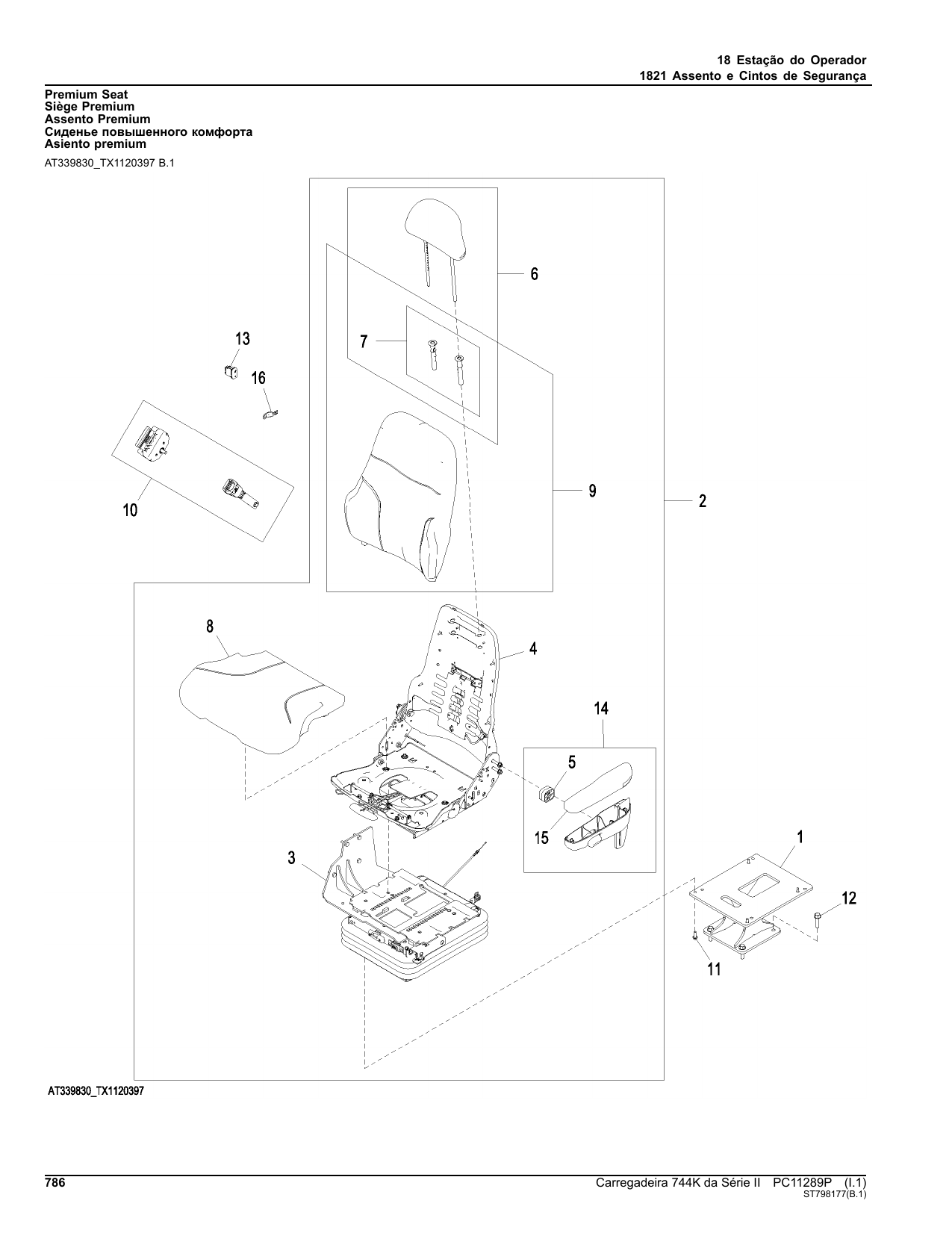 Catálogo de Peças Pá Carregadeira John Deere 744K-II/744K