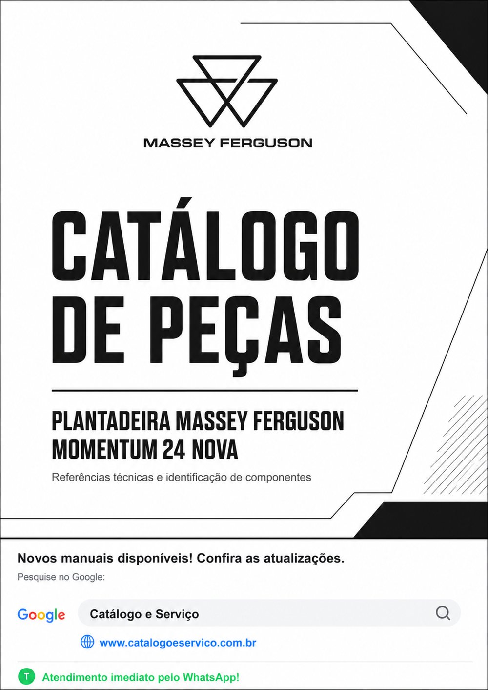 Catálogo de Peças Plantadeira Massey Ferguson Momentum 24 Nova