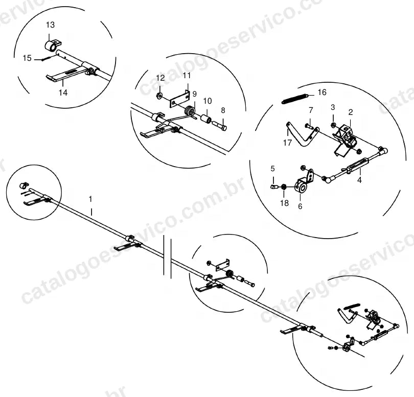 Vista explodida do catálogo de peças Massey Ferguson MF 8250 DynaFlex — figura 3