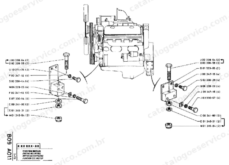 Catálogo de Peças Poclain HC300L — vista explodida de peças, imagem 2