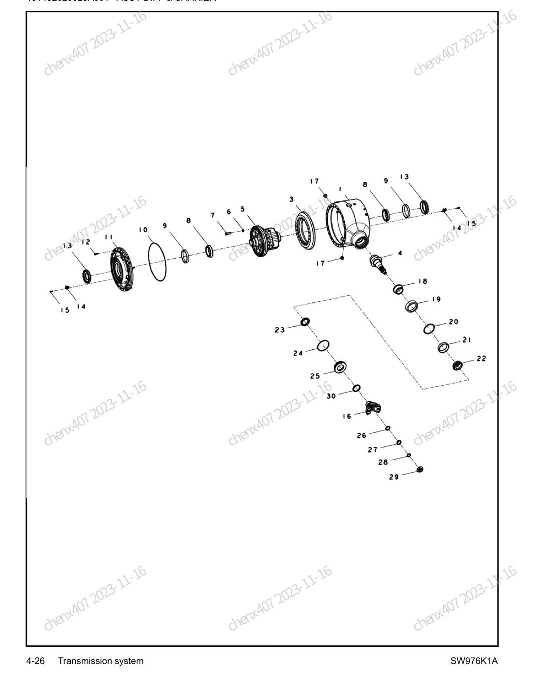 Catálogo de Peças Sany - SW976K - Pá Carregadeira (Inglês) - página 2