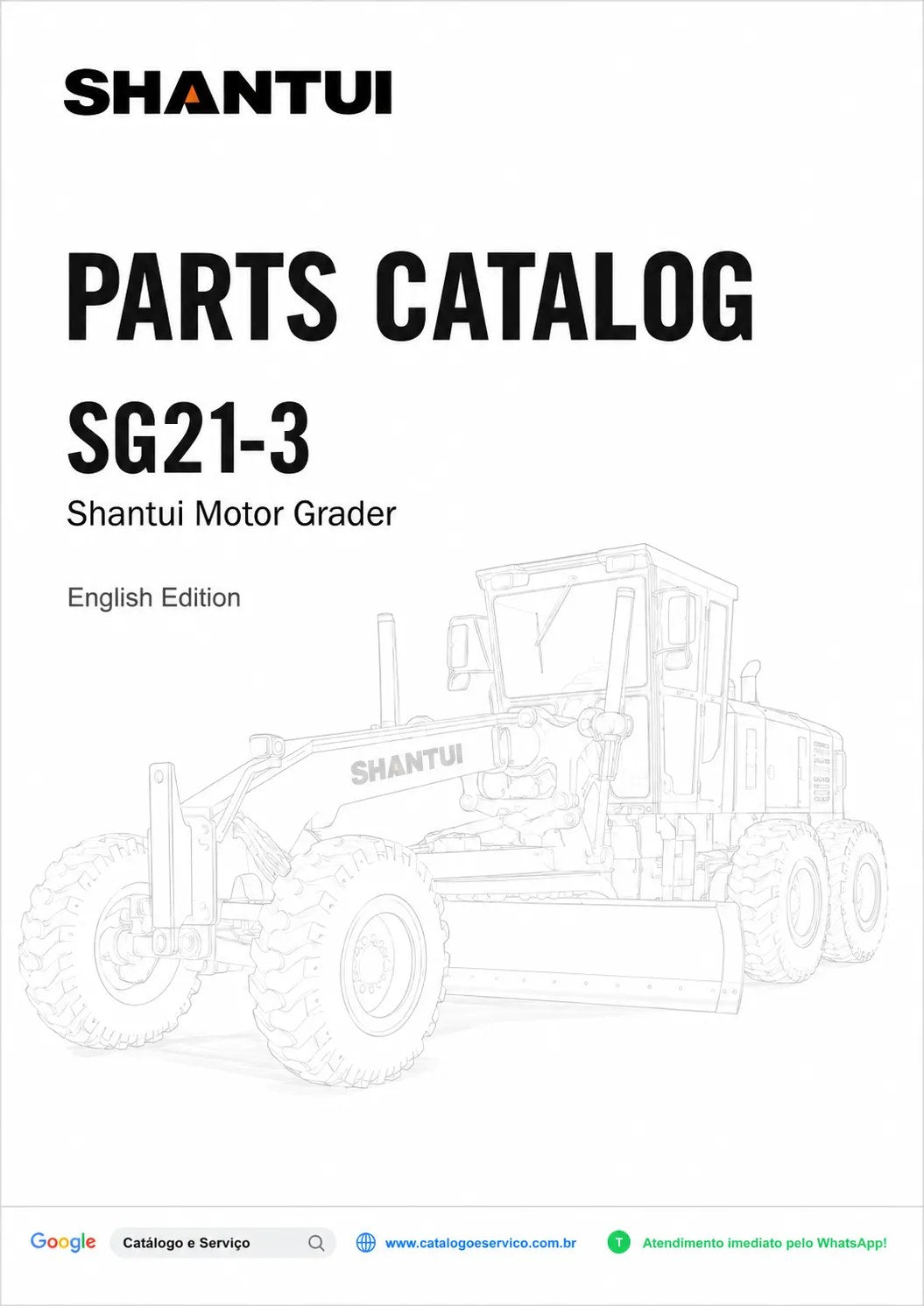 Catálogo de Peças SG21-3 Shantui Motoniveladora