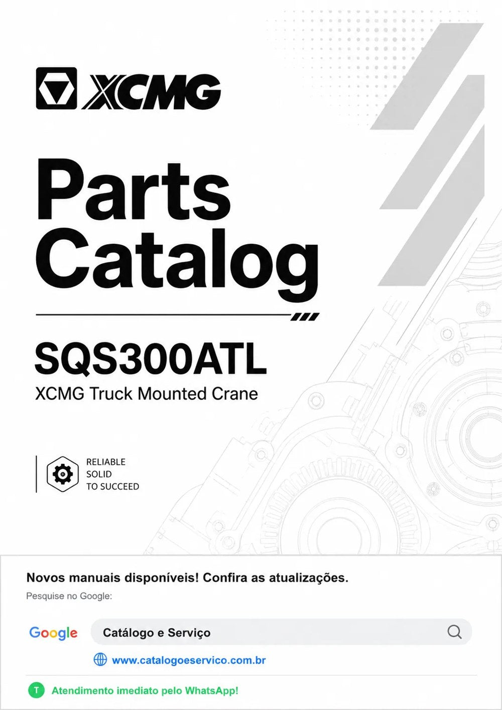 Catálogo de Peças SQS300ATL XCMG Guindaste sobre Caminhão