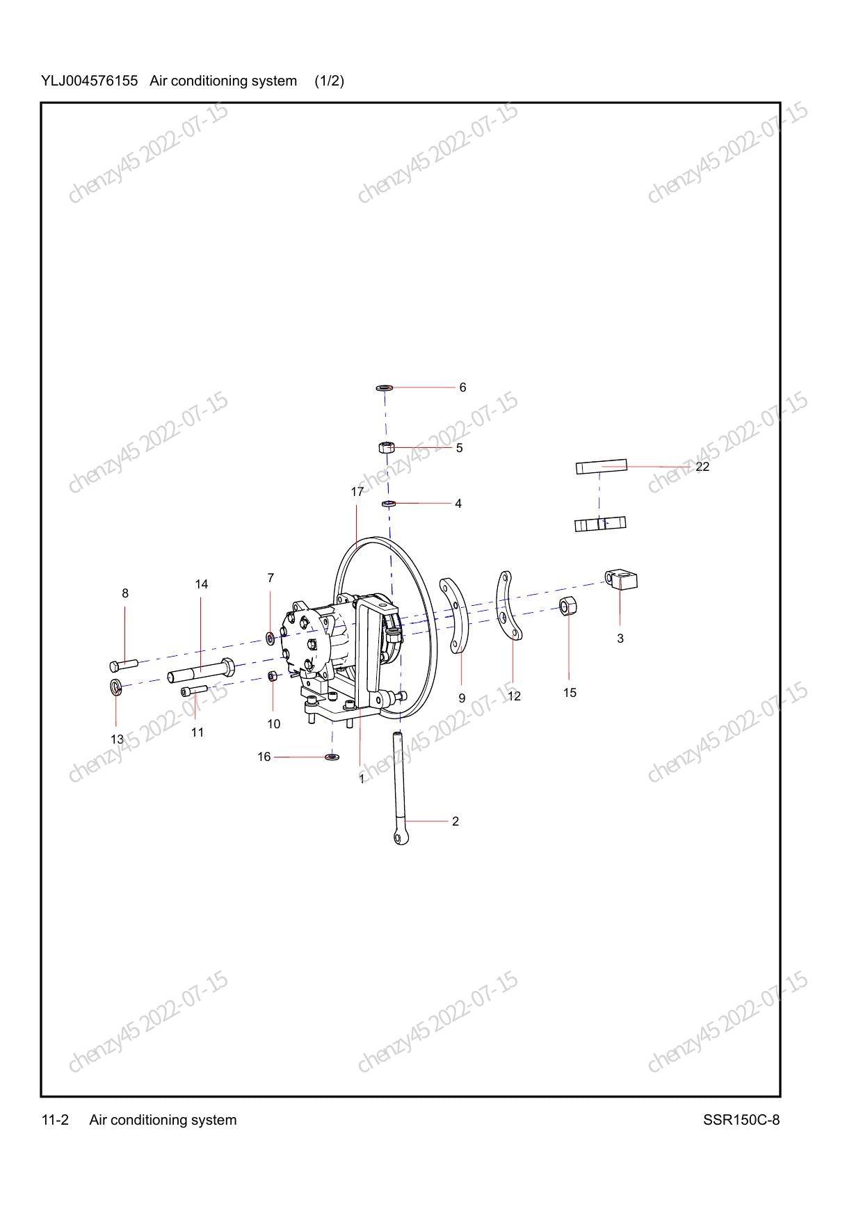 Catálogo de Peças SSR150C-8 Sany Rolo Compactador - página 3