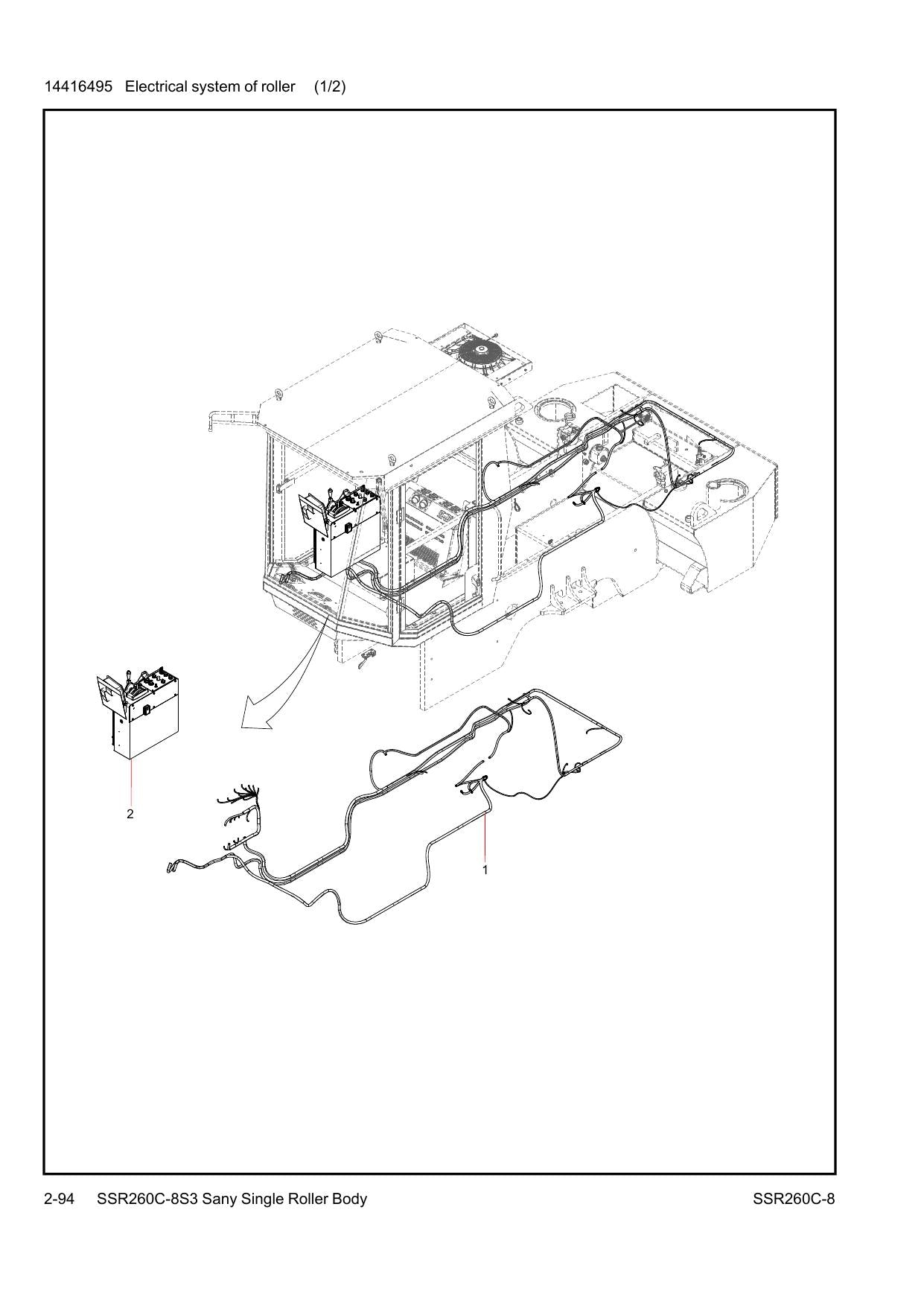 Catálogo de Peças SSR260C-8 Sany Rolo Compactador - página 2