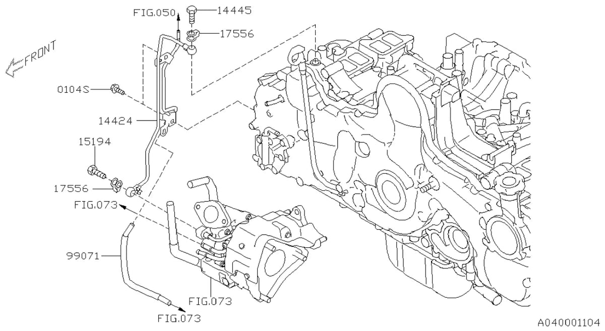 Vista explodida do Catálogo de Peças Subaru Forester 2012-2019 (JF1/JF2) — exemplo 3