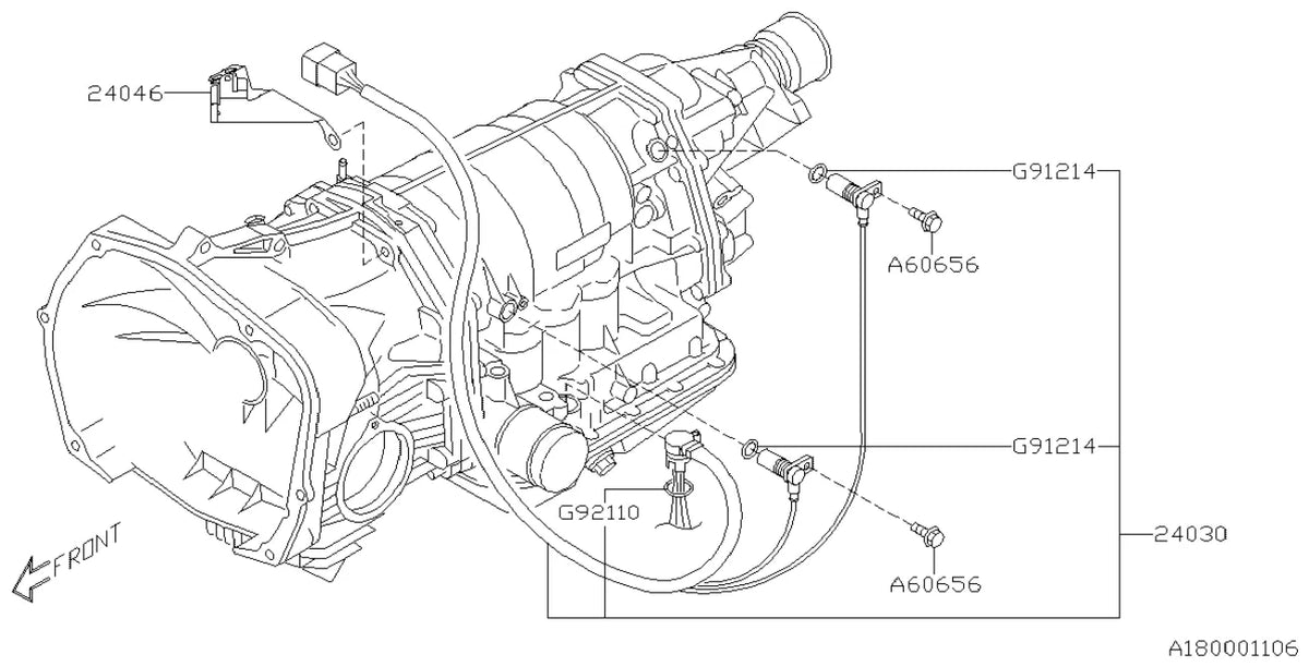Vista explodida do Catálogo de Peças Subaru Impreza 2007-2011 — exemplo 3