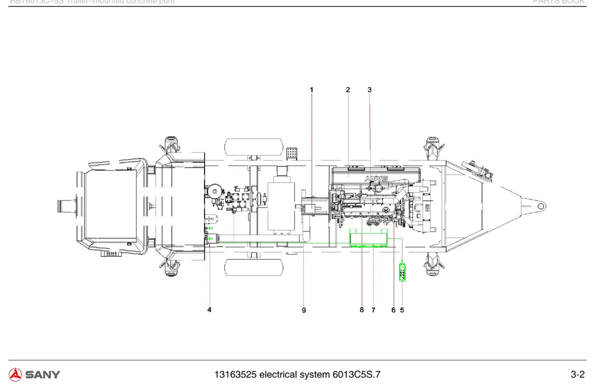 Catálogo de Peças SANY HBT6013C-5S — vista interna 1