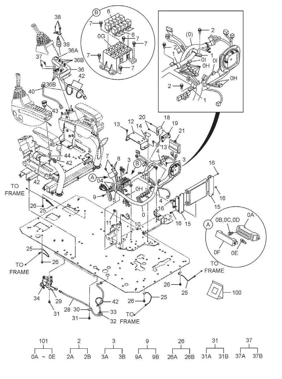 Catálogo de Peças Tata Hitachi ZX370LCH — página interna 1