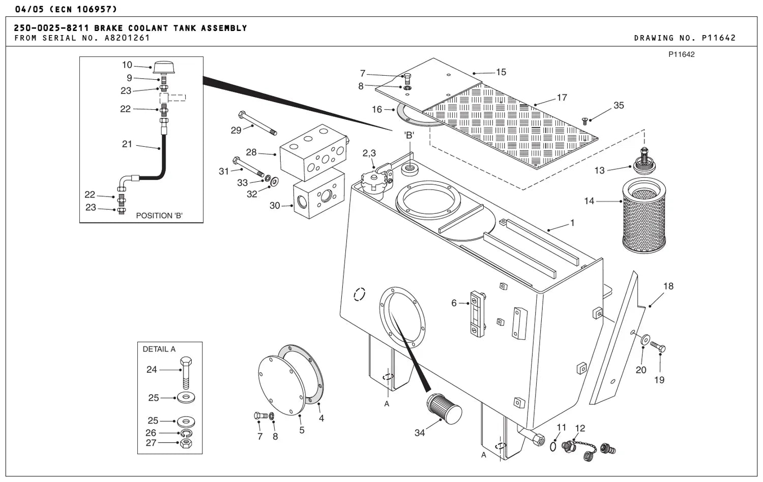 Catalogo De Peças TEREX - TA40 OCDB - Caminhao Articulado — vista explodida