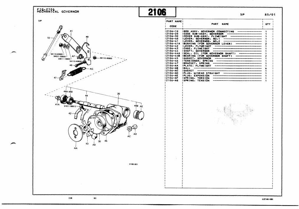 Catálogo de Peças Toyota 02-2FDC30, 02-FDC28 Empilhadeira a Combustão — vista explodida 4
