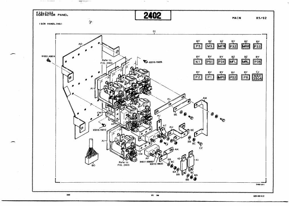 Catálogo de Peças Toyota 2FBE10,13,15,18 Empilhadeira Elétrica — vista explodida 3