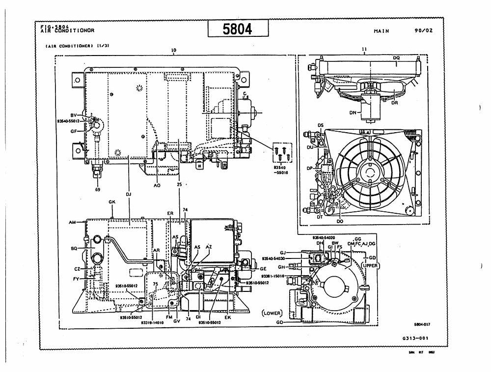 Catálogo de Peças Toyota 2FD150,180,200 Empilhadeira a Combustão — vista explodida 4