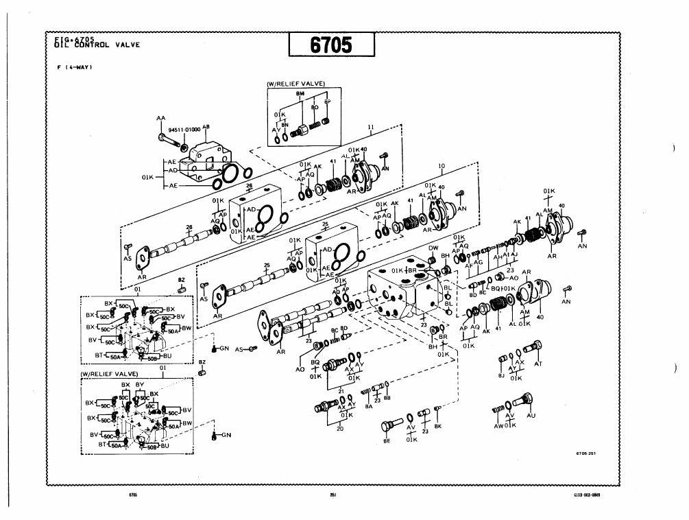 Catálogo de Peças Toyota 42-4FG20,23,25 Empilhadeira a Combustão — vista explodida 3