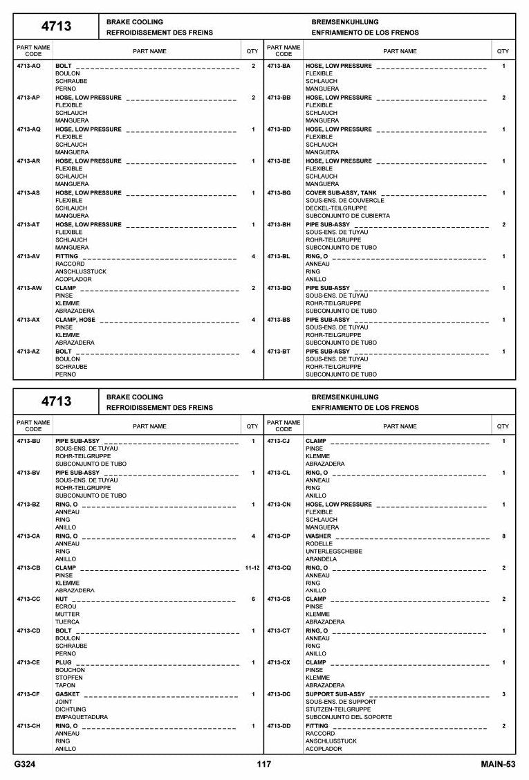 Catálogo de Peças Toyota 50-4FD100,115,120,135, 50-4FDK150,160 Empilhadeira a Combustão — vista explodida 4