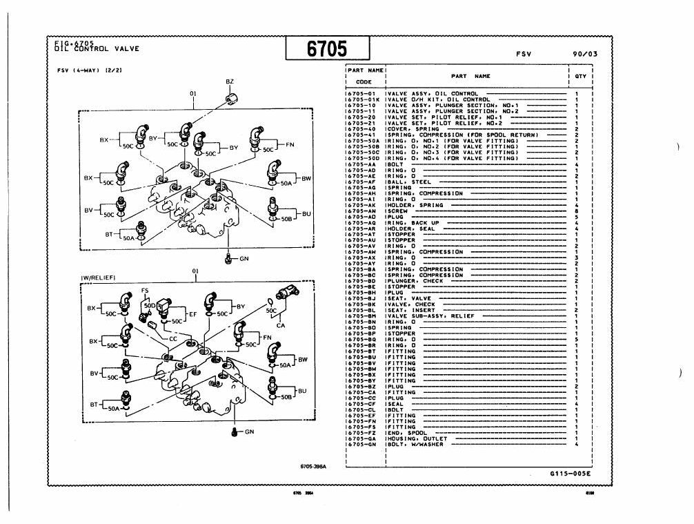 Catálogo de Peças Toyota 5FDC30 Empilhadeira a Combustão — vista explodida 3