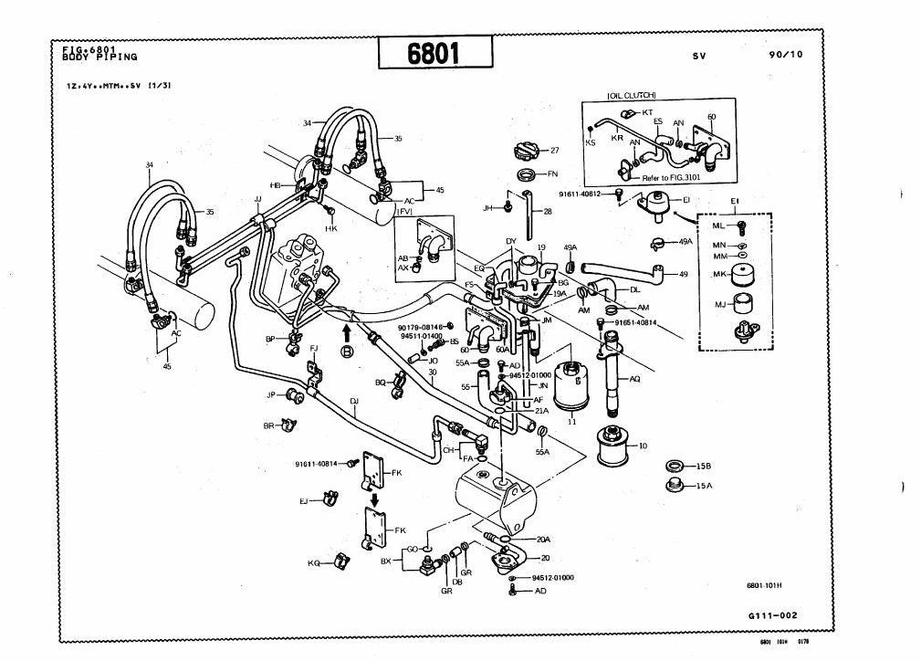 Catálogo de Peças Toyota 5FG20,23,25 Empilhadeira a Combustão — vista explodida 2