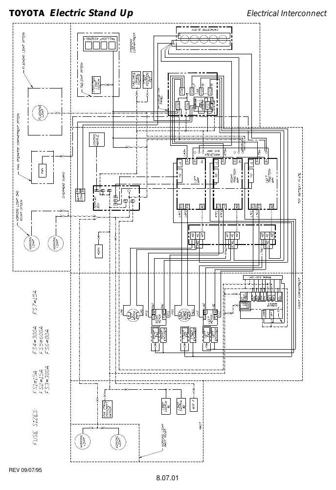 Catálogo de Peças Toyota 6BNCU15-30, 6BVNCU13 Empilhadeira Elétrica Stand-Up — vista explodida 4