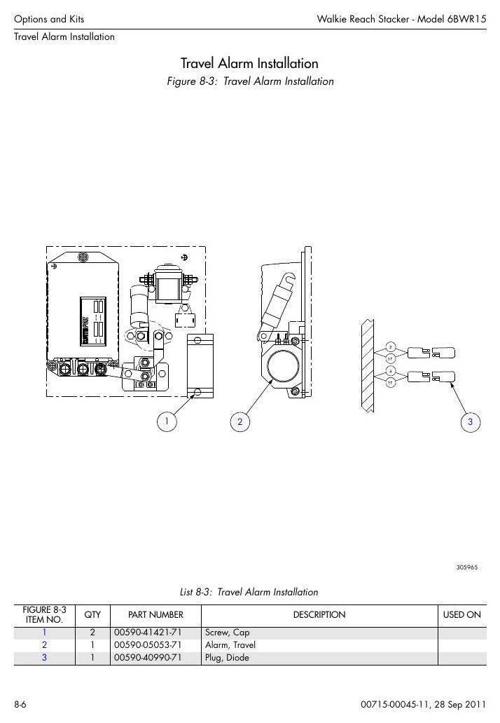 Catálogo de Peças Toyota 6BWR15 Empilhadeira Elétrica Walkie — vista explodida 4