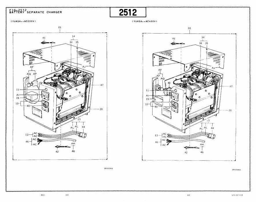 Catálogo de Peças Toyota FBE10,13,15,18 Empilhadeira Elétrica — vista explodida 1