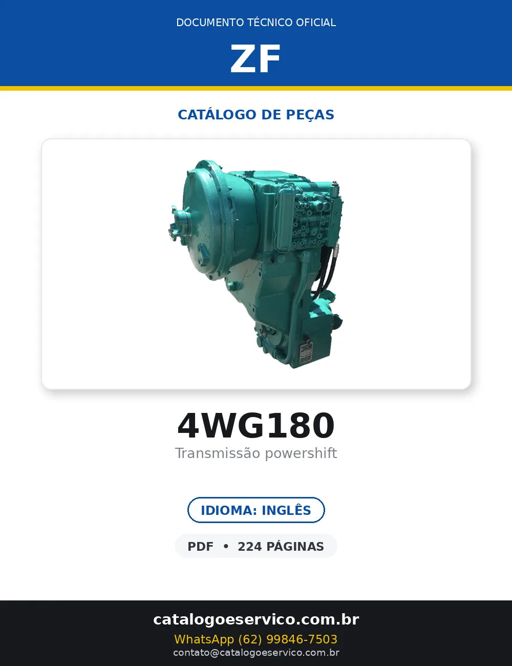 Zf Transmissão 4WG180 — transmissão, foto do produto 1