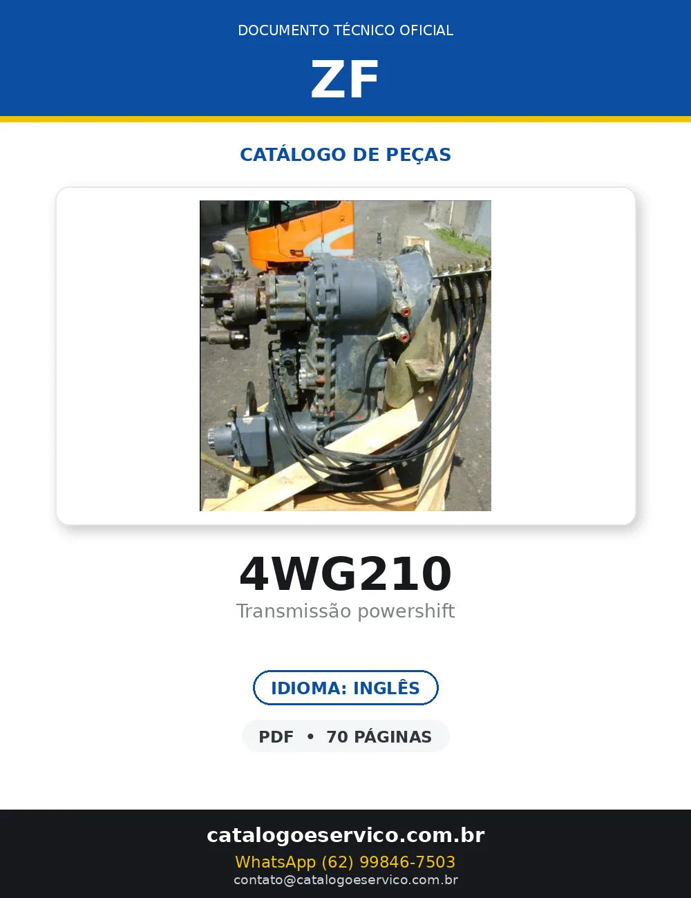 Zf Transmissão 4WG210 — transmissão, foto do produto 1