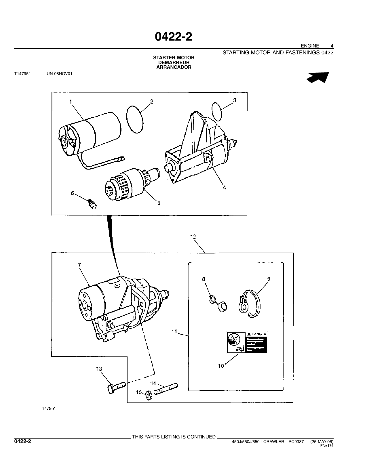 Catálogo de Peças Trator de Esteira John Deere 450J/550J/650J