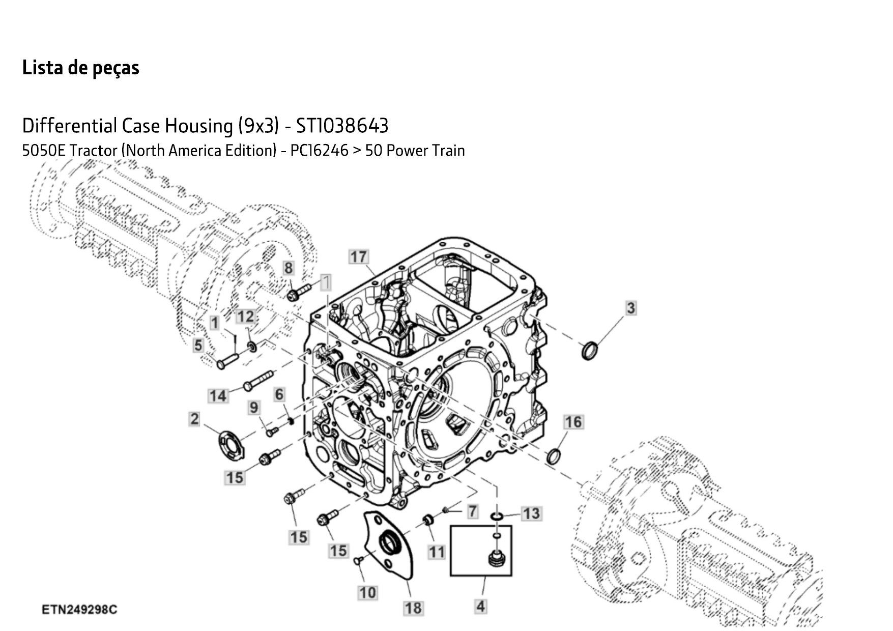 Catálogo de Peças Trator John Deere 5050E