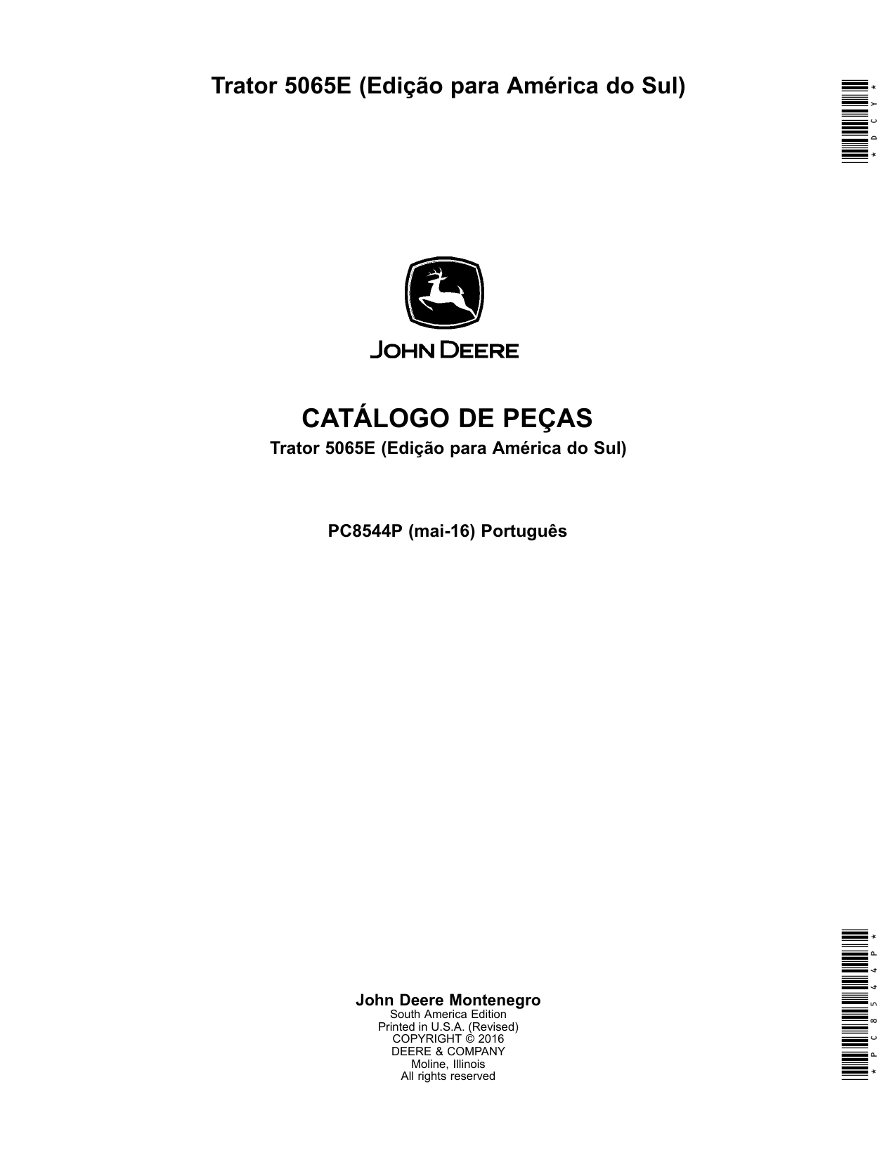 Catálogo de Peças Trator John Deere 5065E