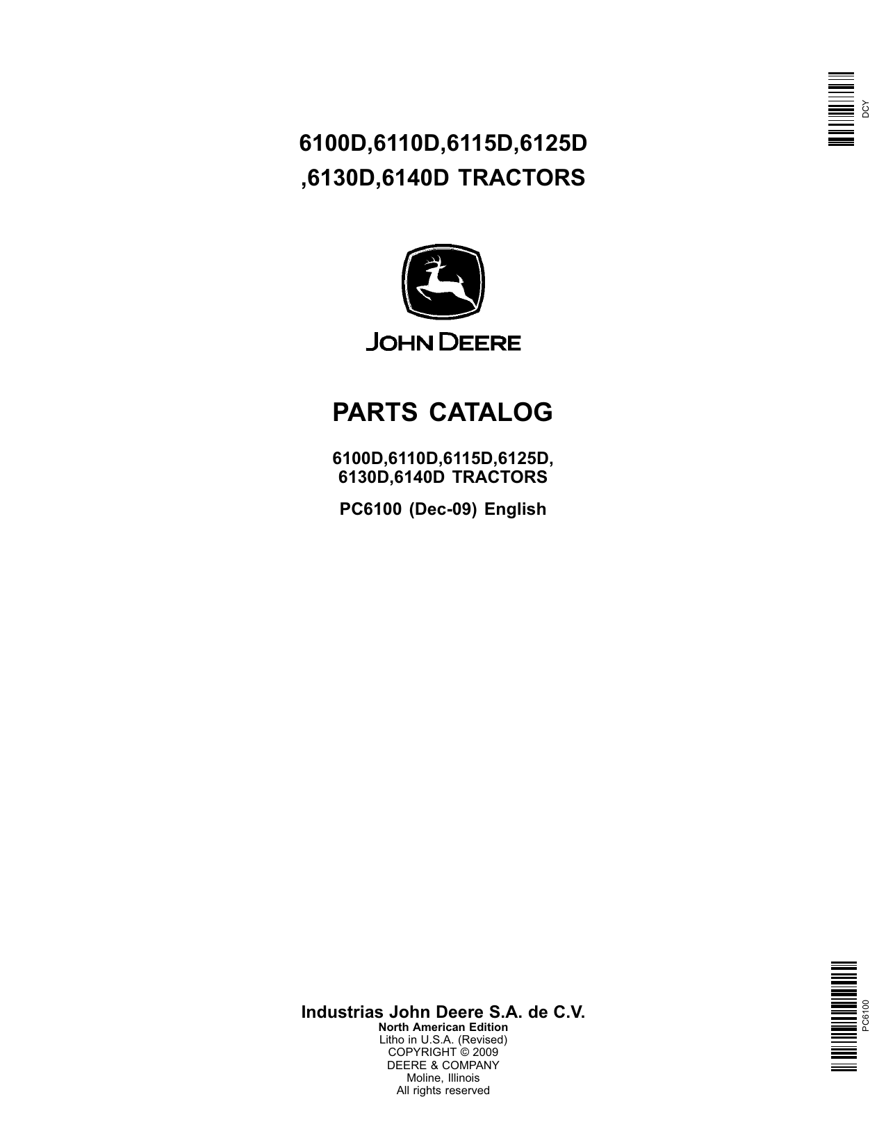Catálogo de Peças Trator John Deere 6110D/6111D/6115D