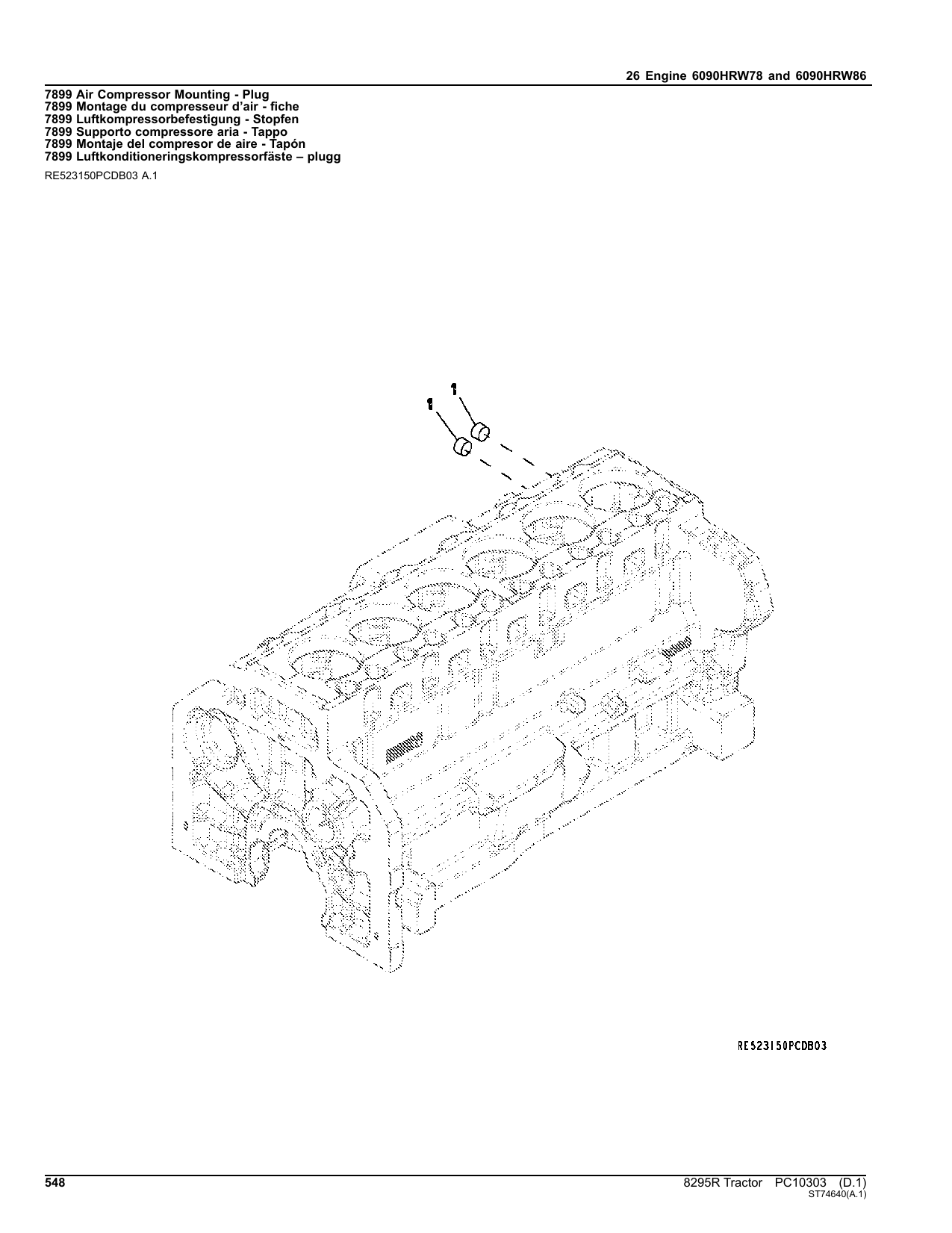 Catálogo de Peças Trator John Deere 8295R