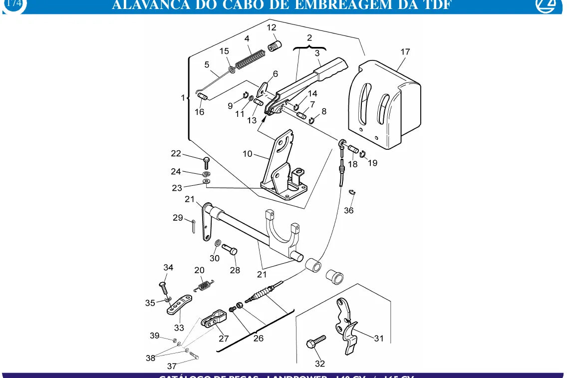 Vista explodida de conjunto — Landini Landpower 140 CV / Landpower 165 CV (amostra 2 de 2)