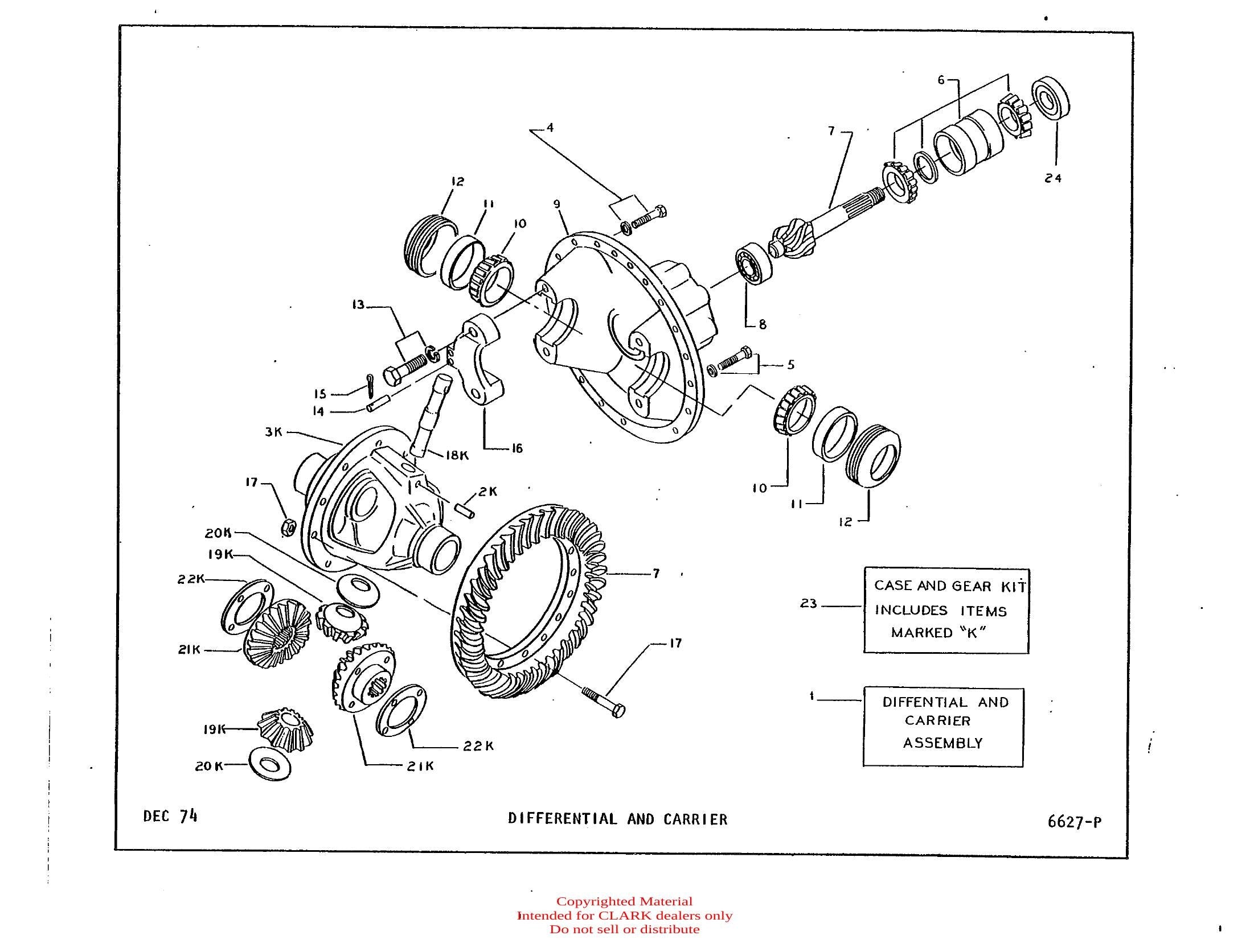 Catálogo de Peças Trator Rebocador Clark Clarktor Gas Automatic (Book X160) - página interna