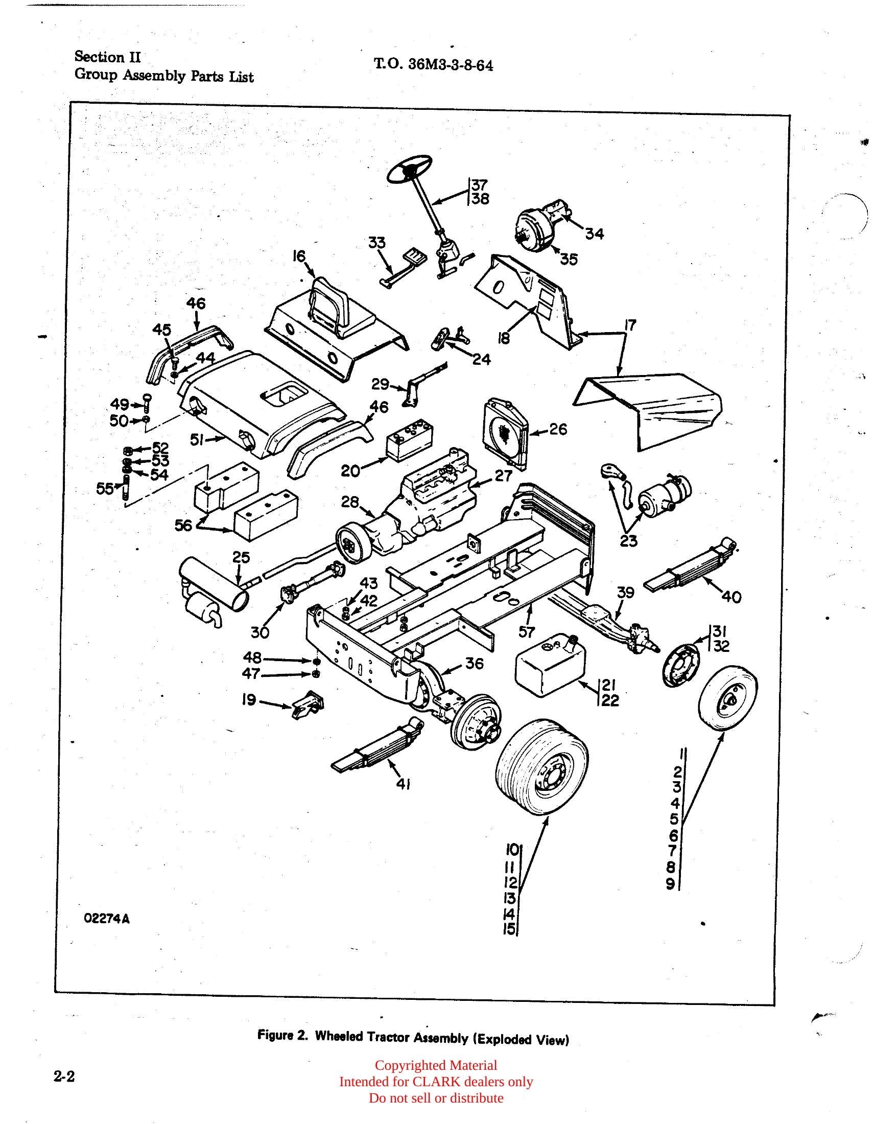 Catálogo de Peças Trator Rebocador Clark CTE-40 Series (Model 2342469) - página interna