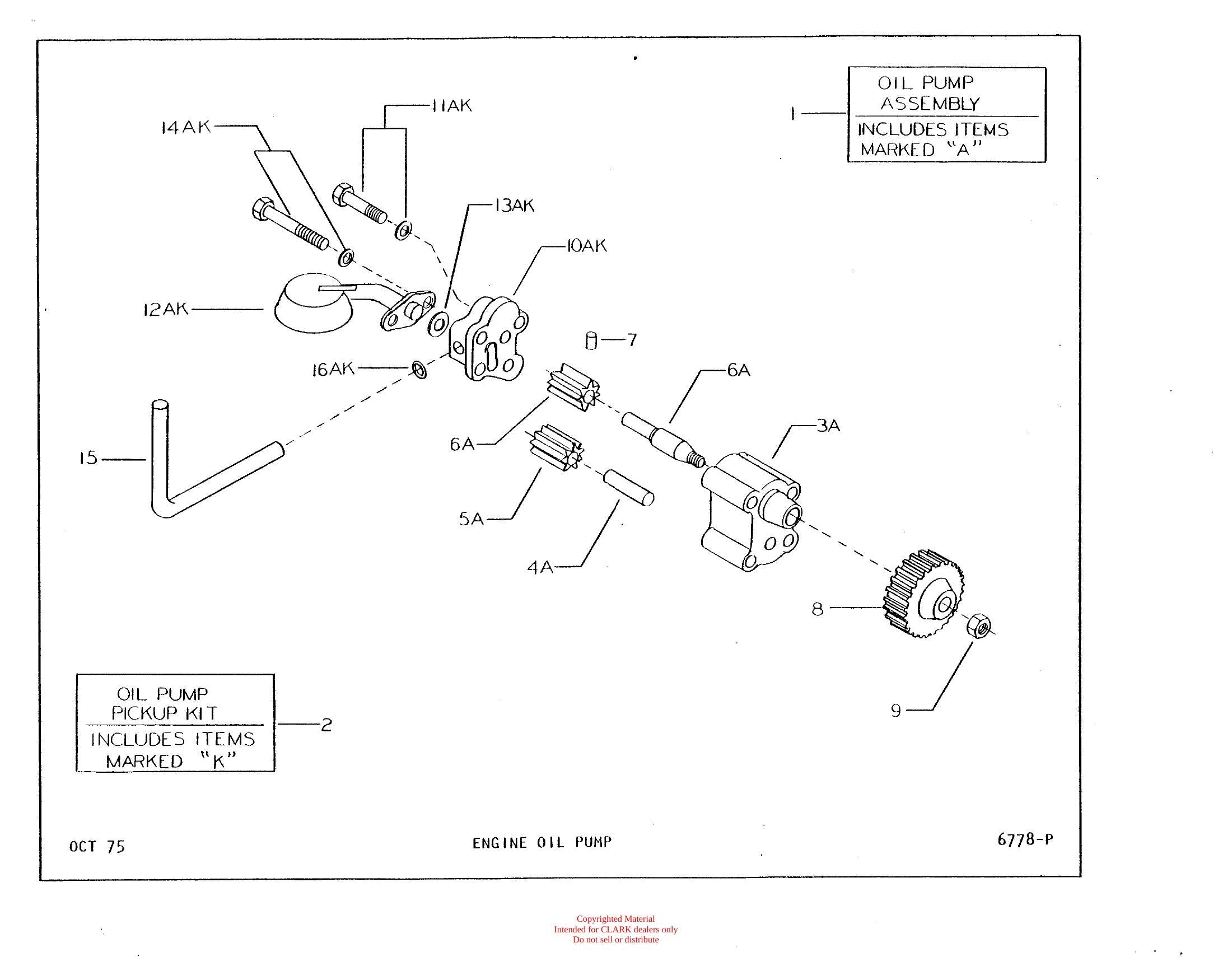 Catálogo de Peças Trator Rebocador Clark Utility Truck 60D (UT60D) - página interna