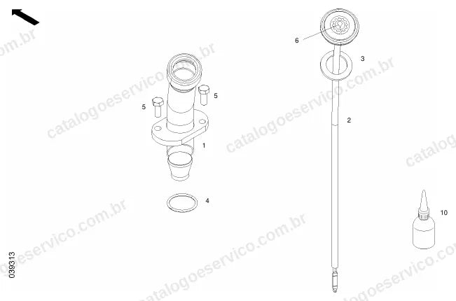 Vista explodida do catálogo de peças Valtra T210 — figura 2