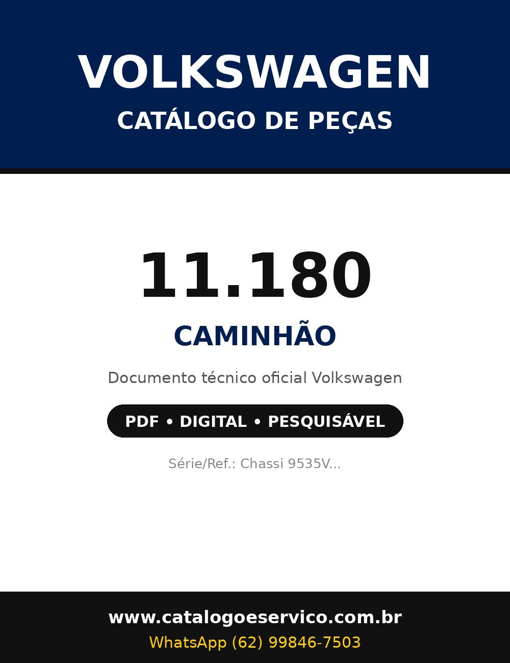 Catálogo de Peças Volkswagen - 11.180 - Caminhão