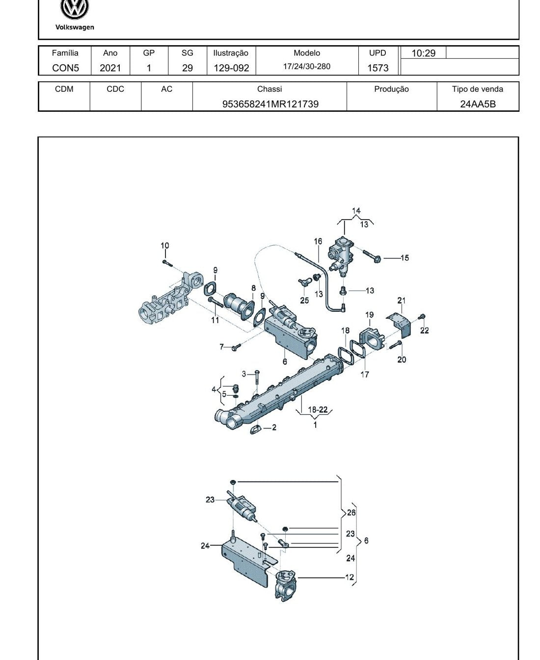 Catálogo de Peças Volkswagen - 17.280 / 24.270 / 30.280 - Caminhão - página 3