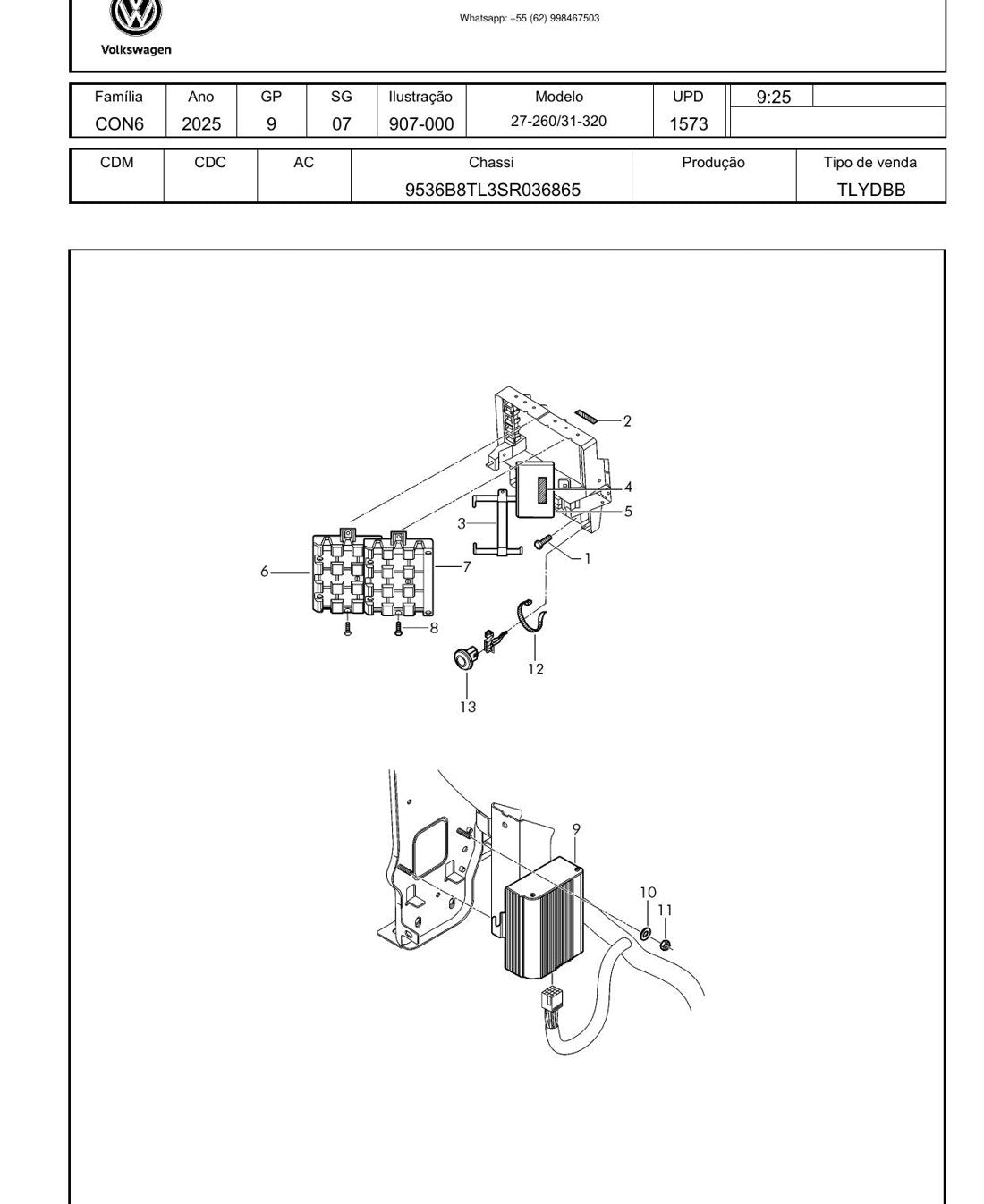Catálogo de Peças Volkswagen - 27-260 / 31-320 - Caminhão - página 3