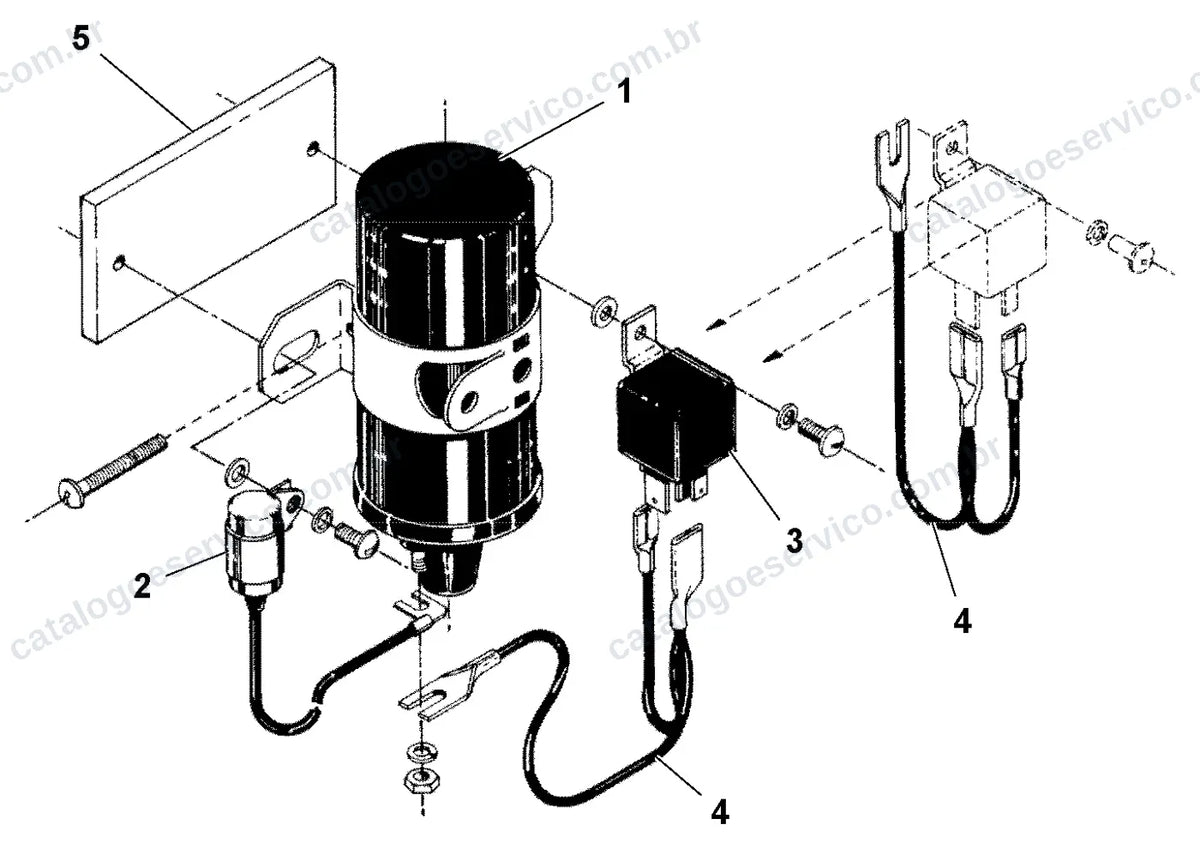 Vista explodida – Catálogo de Peças Volvo 10 FT Wedgelock