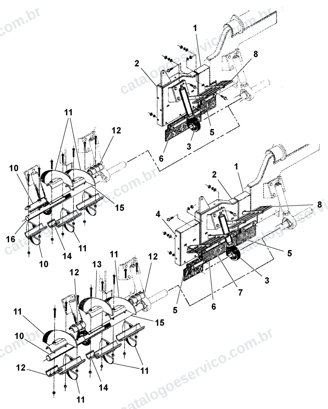 Vista explodida – Catálogo de Peças Volvo 2.5/5B HSE