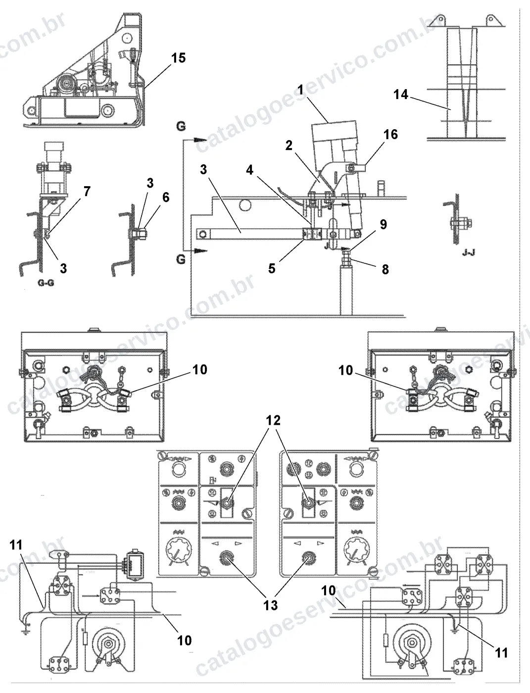 Vista explodida – Catálogo de Peças Volvo 3/6 HSE